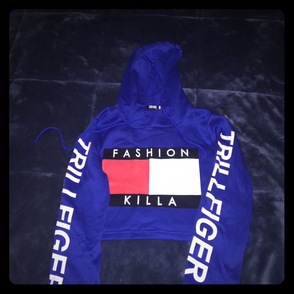 Make an offer-Trilfiger “Fashion Killa” Hoodie💙💧
